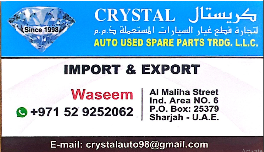 CRYSTAL Auto Used Spare Parts